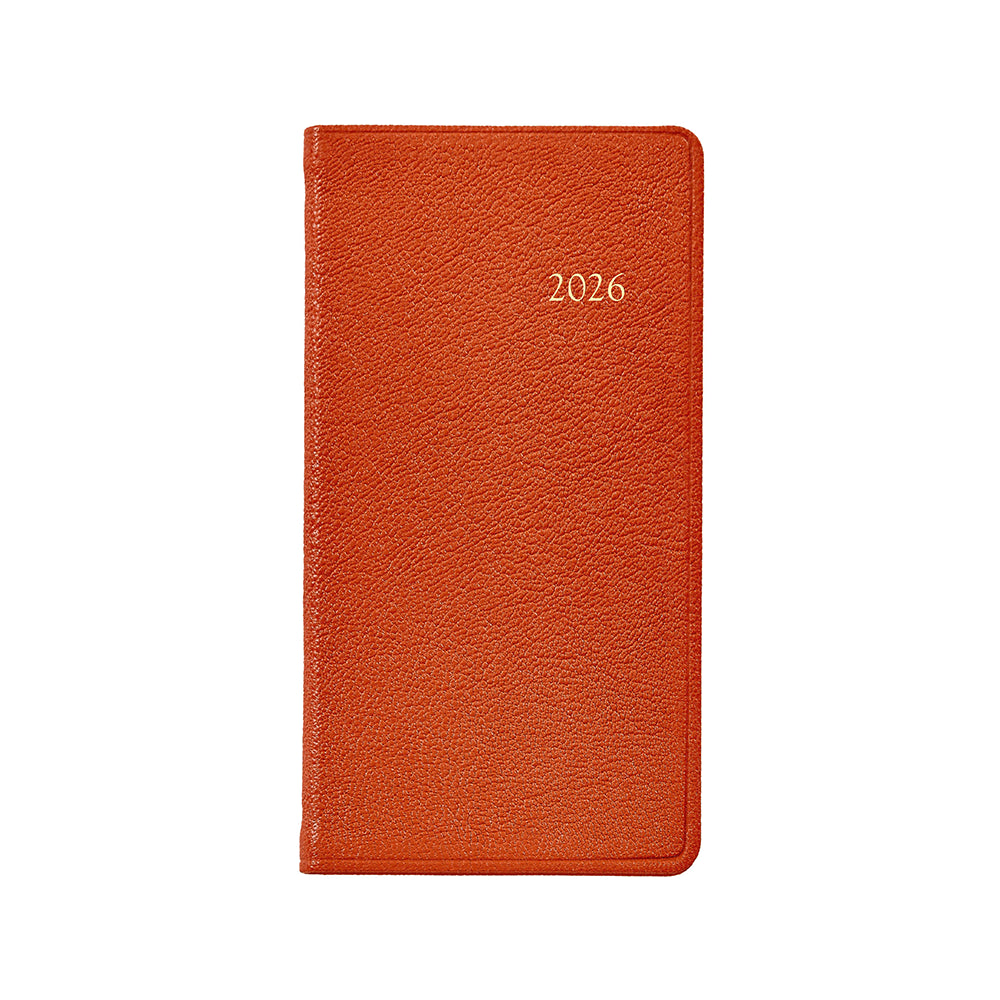 Graphic Image 2026 6" Pocket Datebook Goatskin Leather
