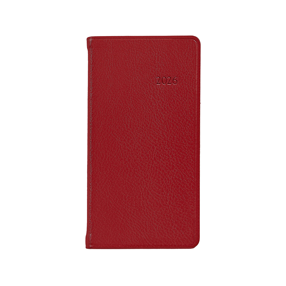 Graphic Image 2026 6" Pocket Datebook Traditional Leather