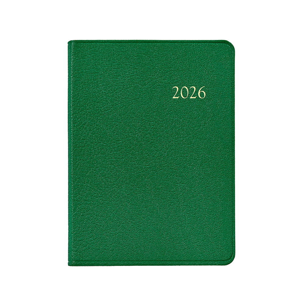 Graphic Image 2026 Weekly Notebook Goatskin Leather
