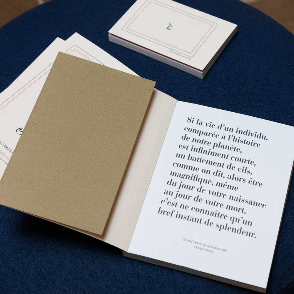 Gallimard "Un bref instant de splendeur" Square Notebook