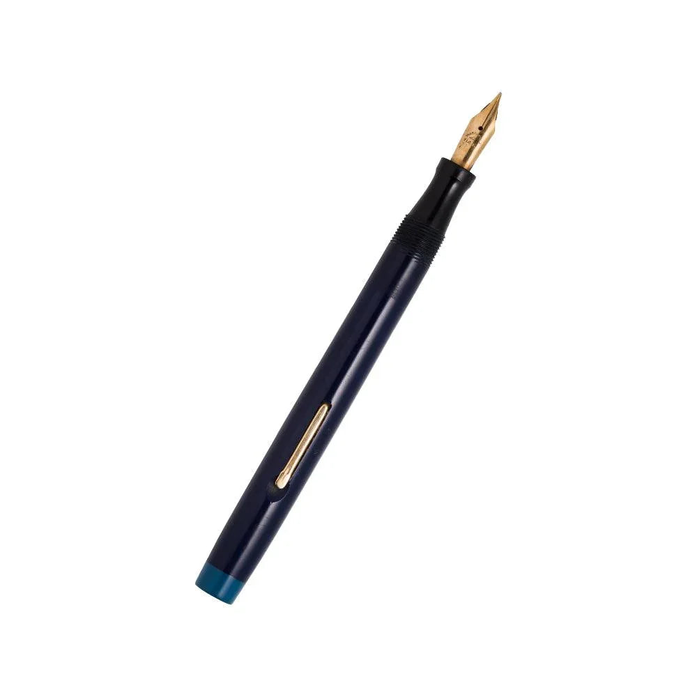 Blue Jay Lever Fill Fountain Pen, celluloid, 14k F, c1930