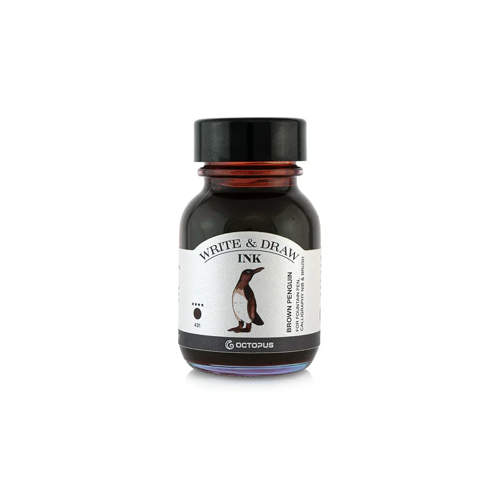 Octopus Write & Draw Ink - Brown Penguin (50ml)