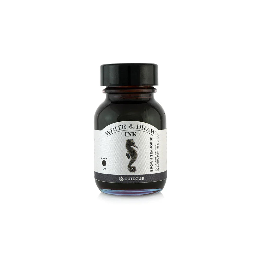 Octopus Write & Draw Ink - Brown Seahorse (50ml)