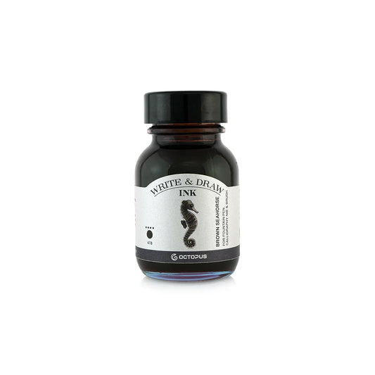 Octopus Write & Draw Ink - Brown Seahorse (50ml)