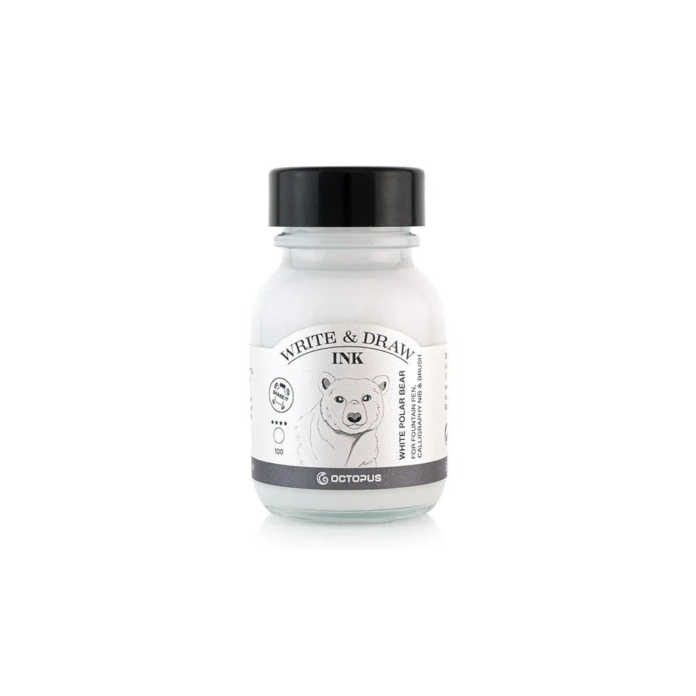Octopus Write & Draw Ink - White Polar Bear (50ml)