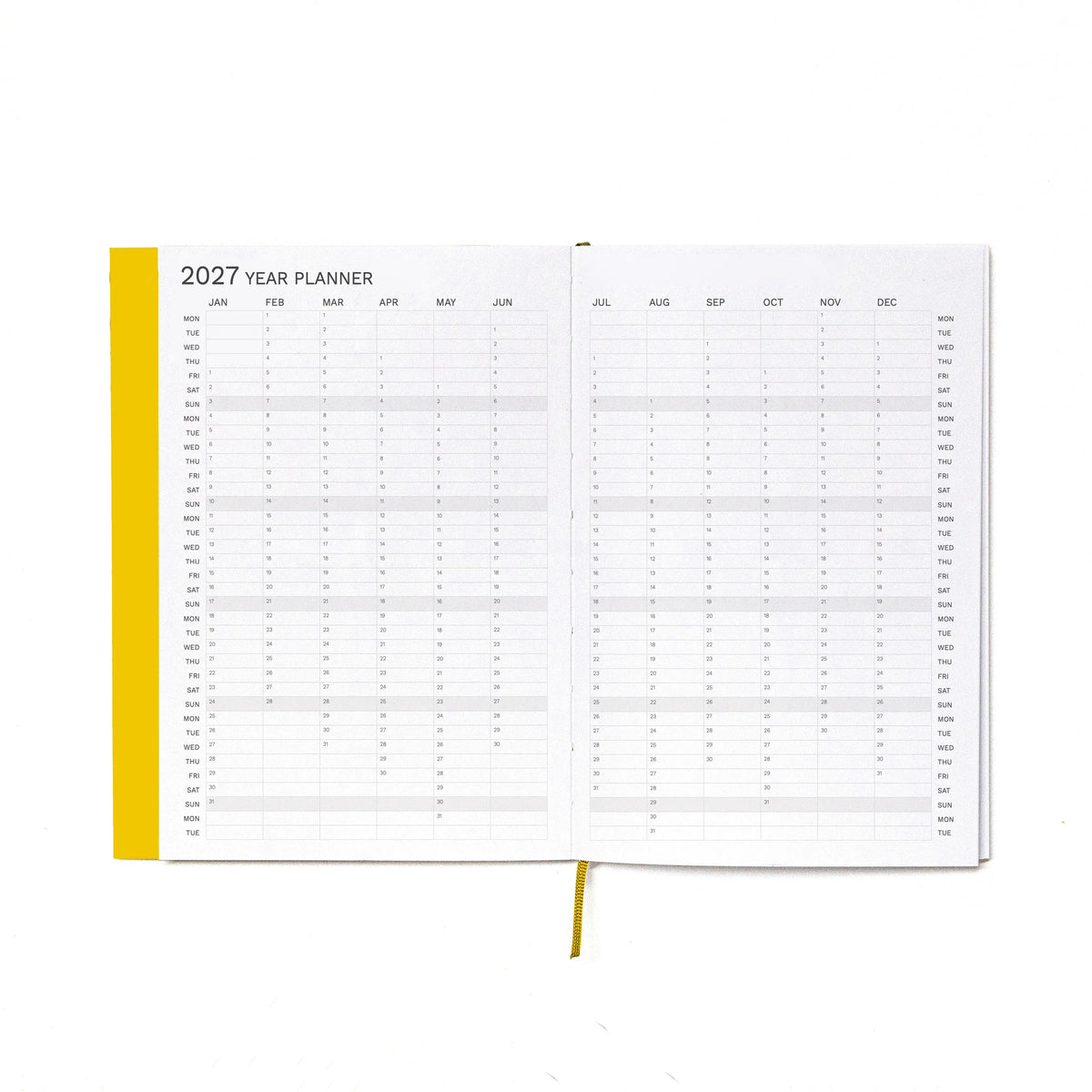Octagon A5 Weekly Planner 2027