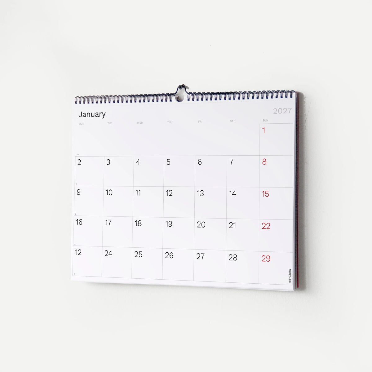 Octagon A3 Wall Planner 2027