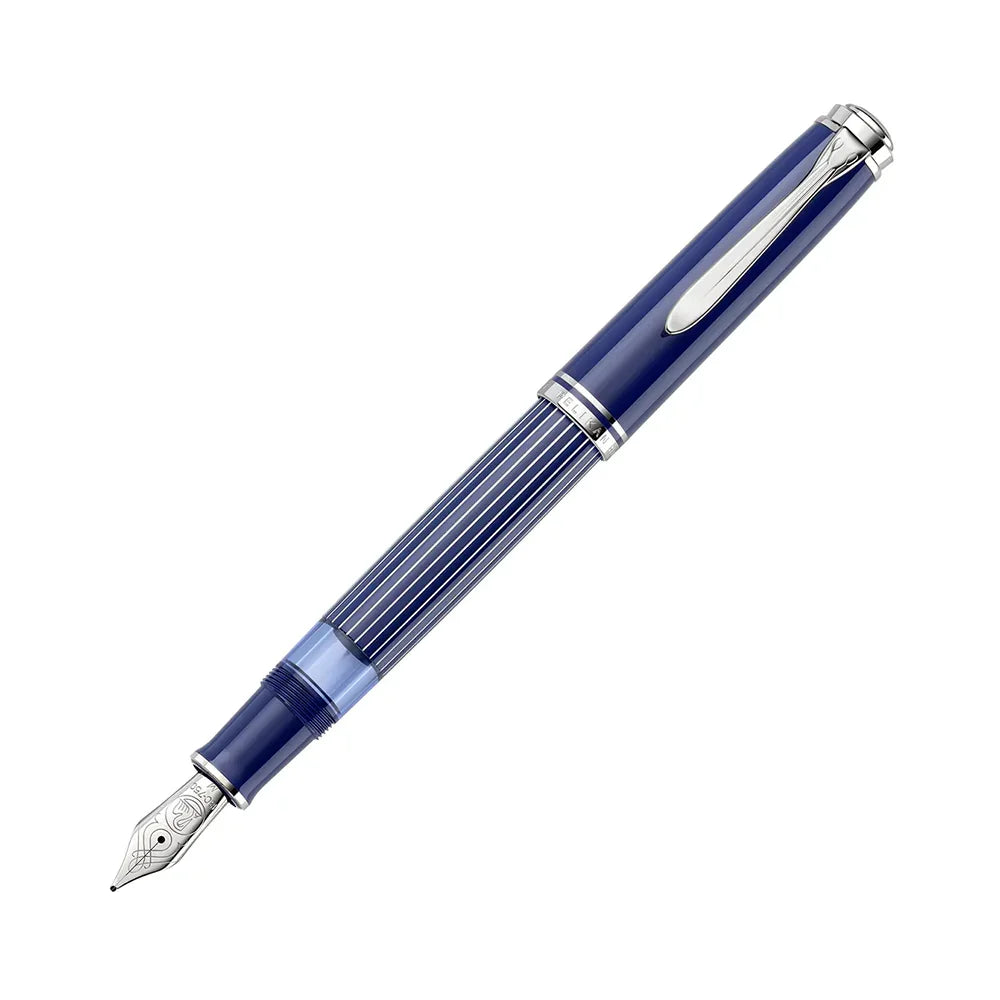 Pelikan M815 Metal Striped Blue Fountain Pen