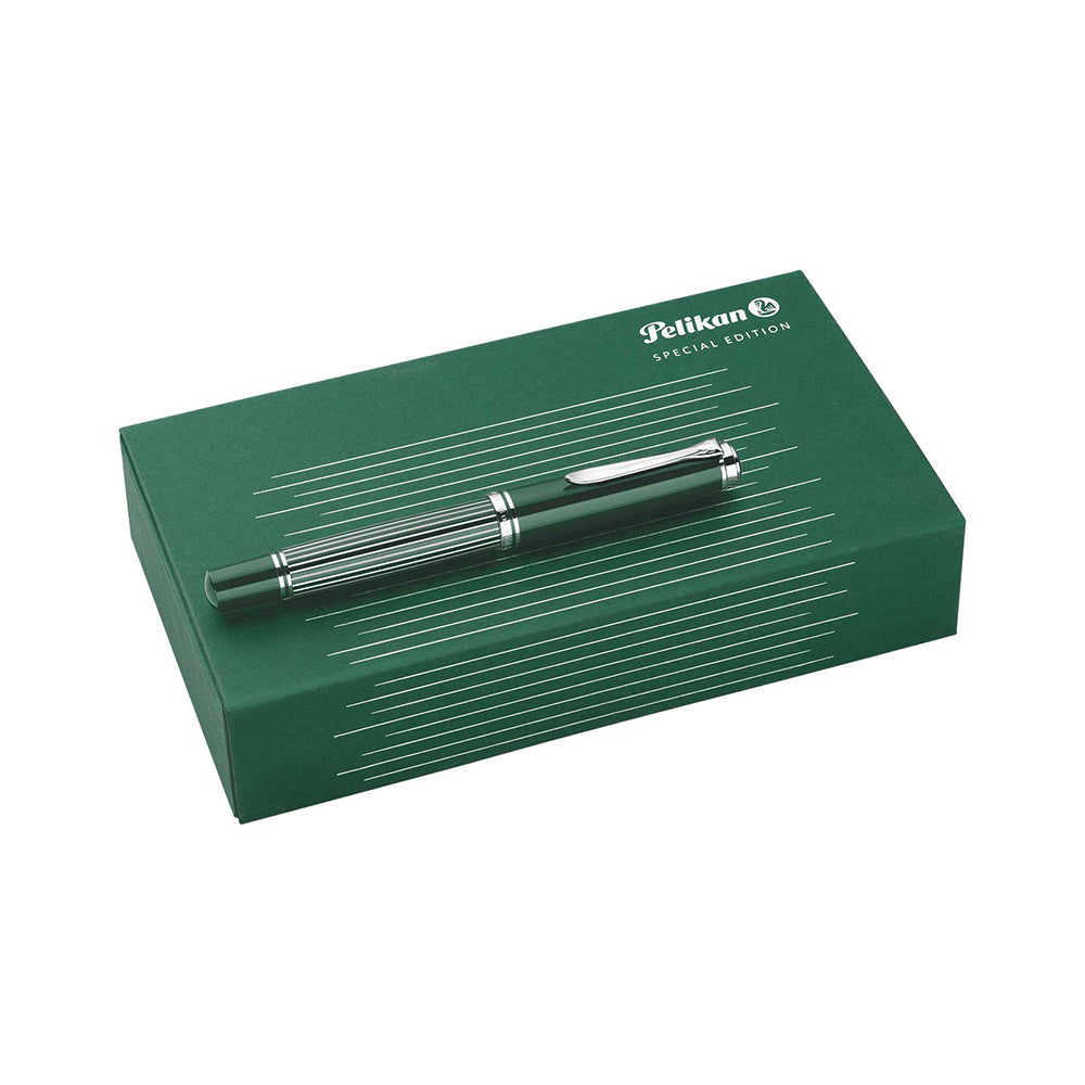 Pelikan M815 Metal Striped Green Fountain Pen