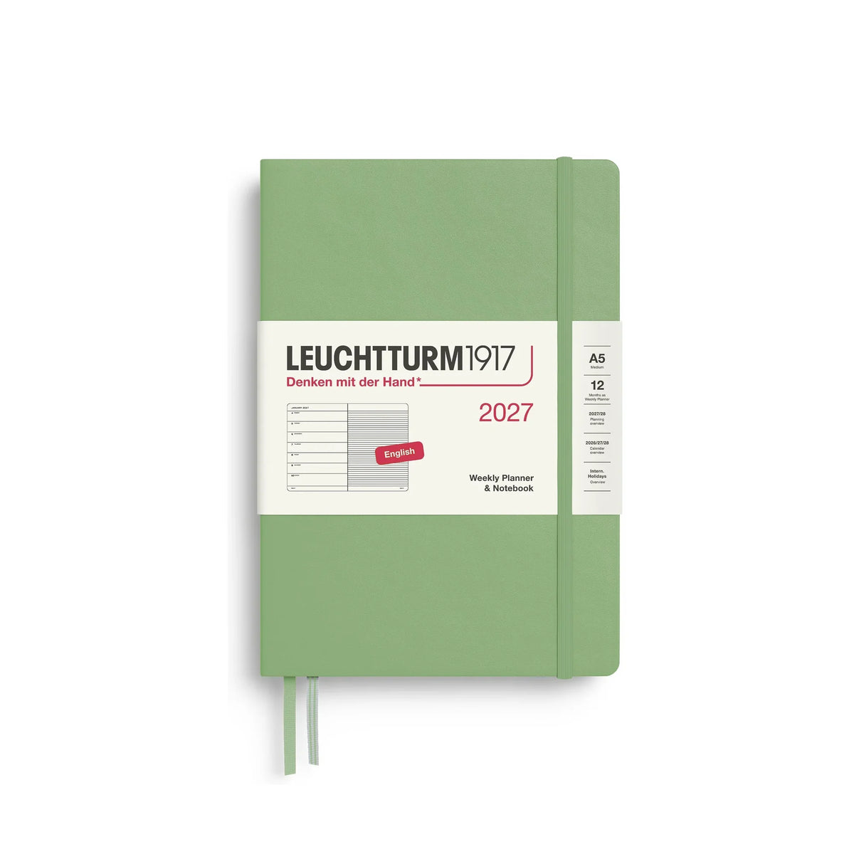Leuchtturm1917 Weekly Planner & Notebook Medium (A5) 2027