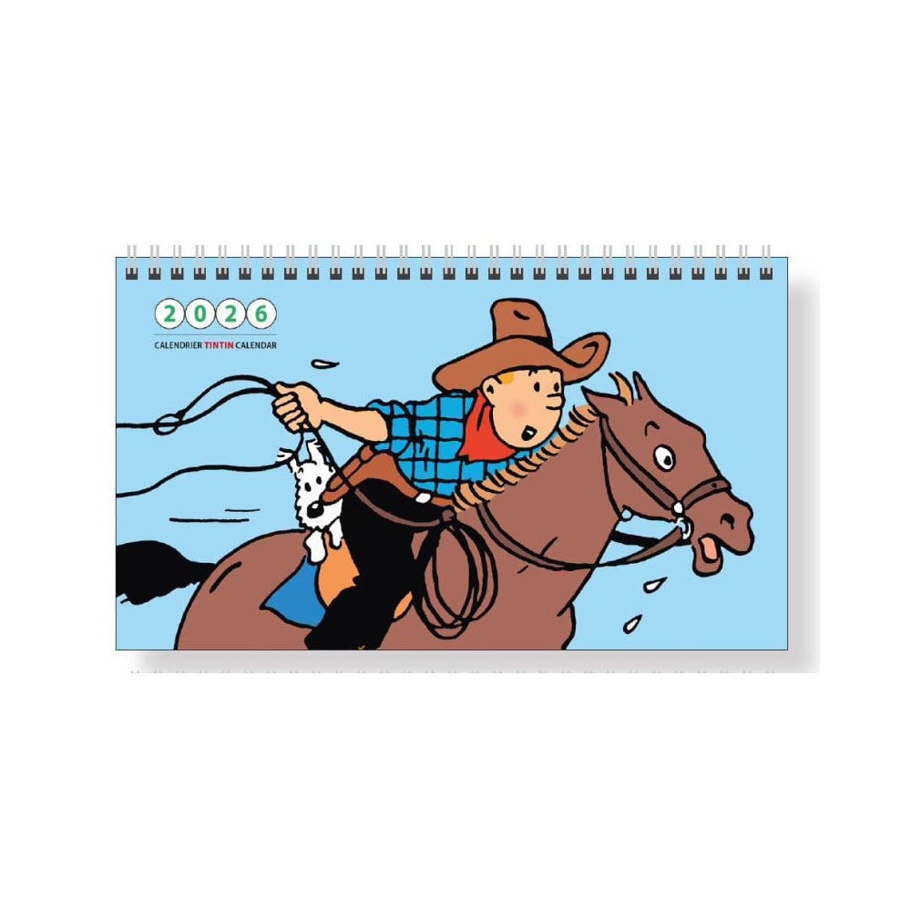 Tintin Desk Calendar 2026