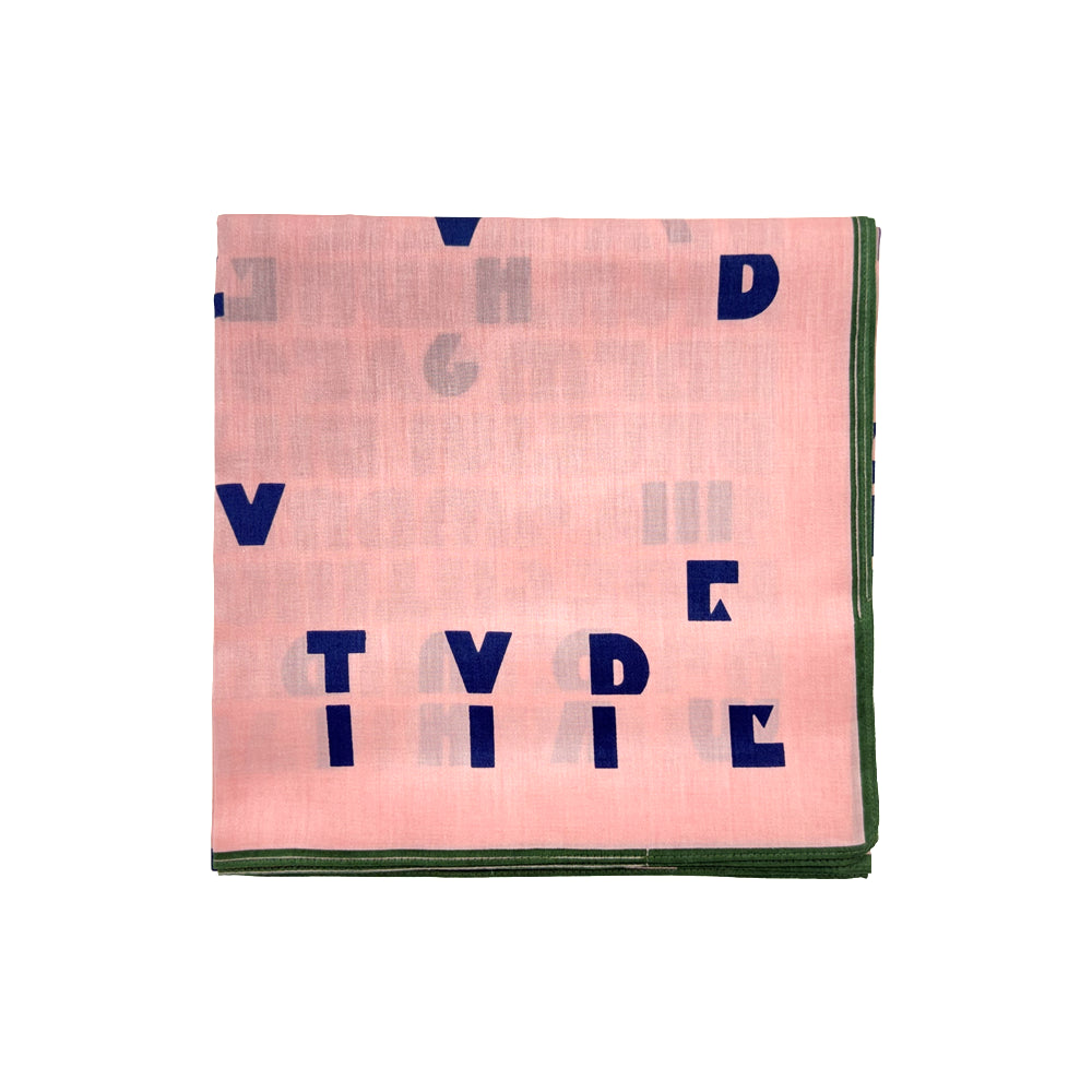 Tomigaya Letterpress Typeface Furoshiki Scarf