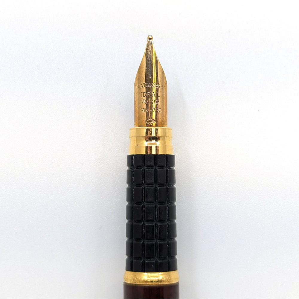 Vintage Waterman Exclusive Bordeaux Marble Fountain Pen