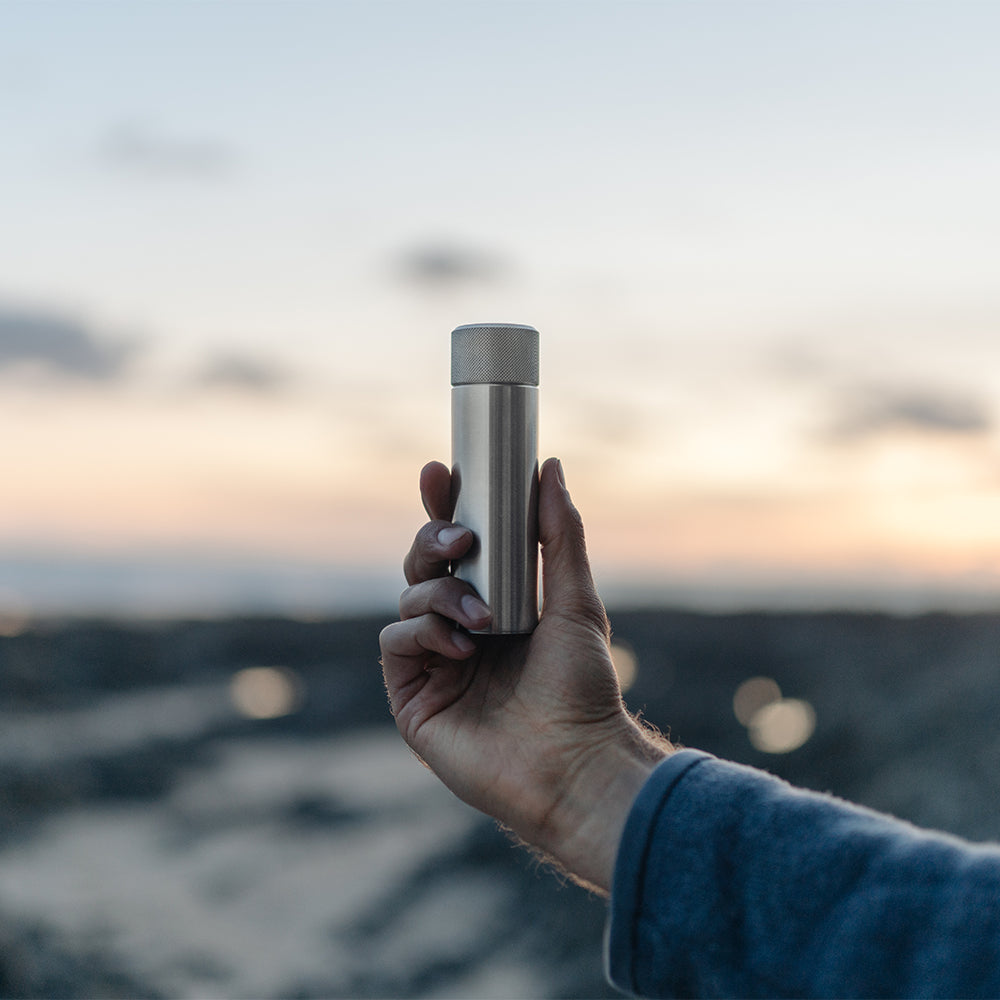 Wingback Steel Hip Flask