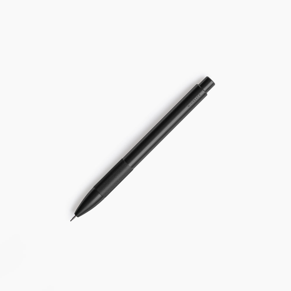 Wingback Black Steel Mechanical Pencil