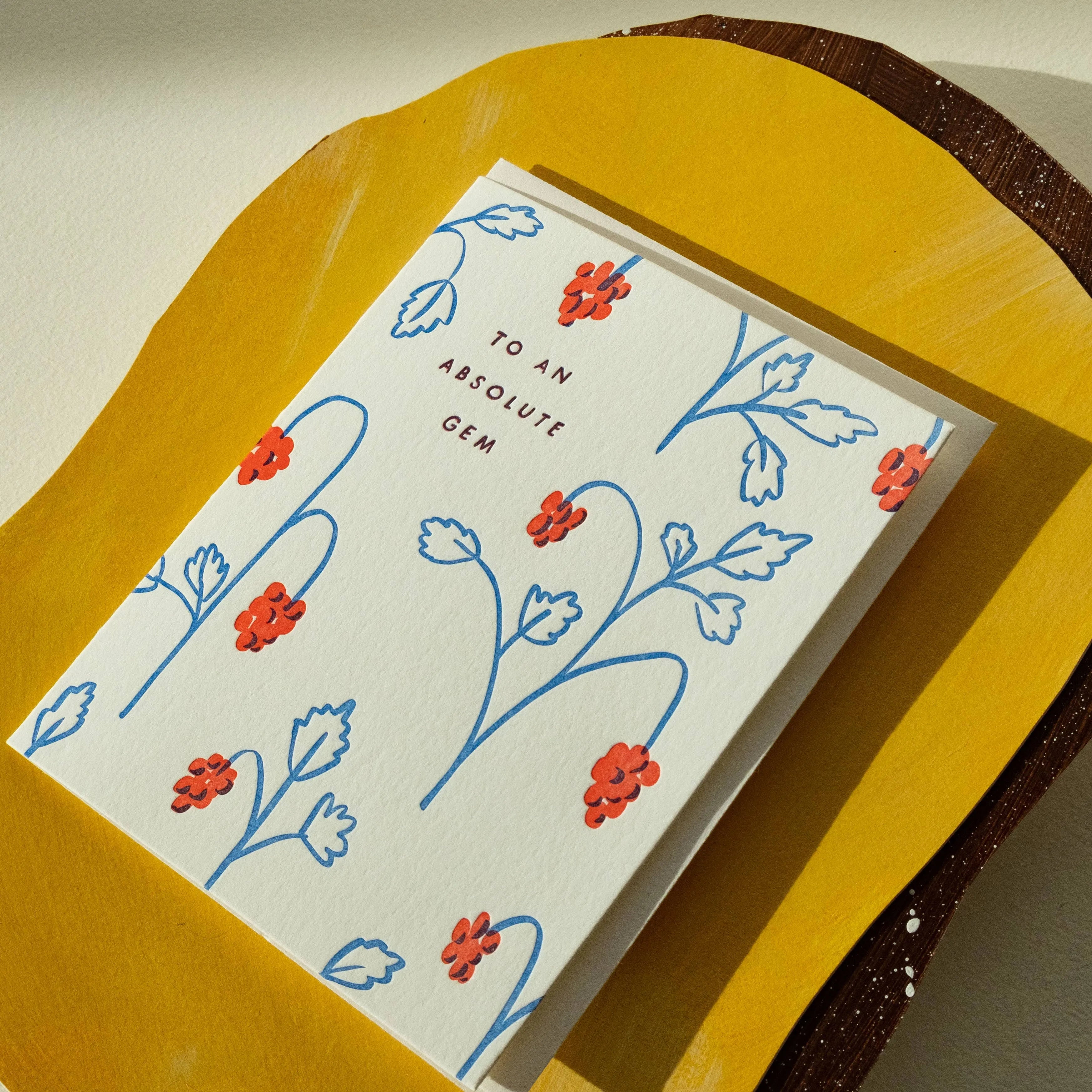 Homework Letterpress Absolute Gem Berries Card