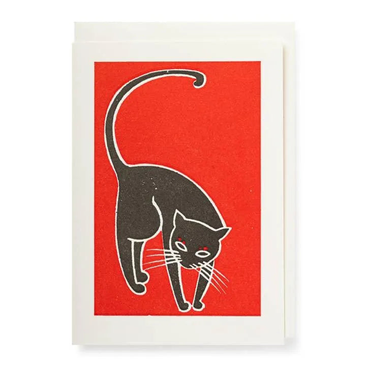 Archivist Black Cat Note Card - Laywine's
