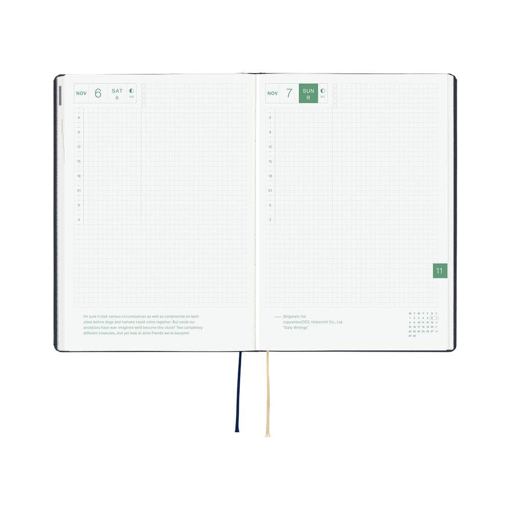Hobonichi A5 HON Slash (Navy) 2027