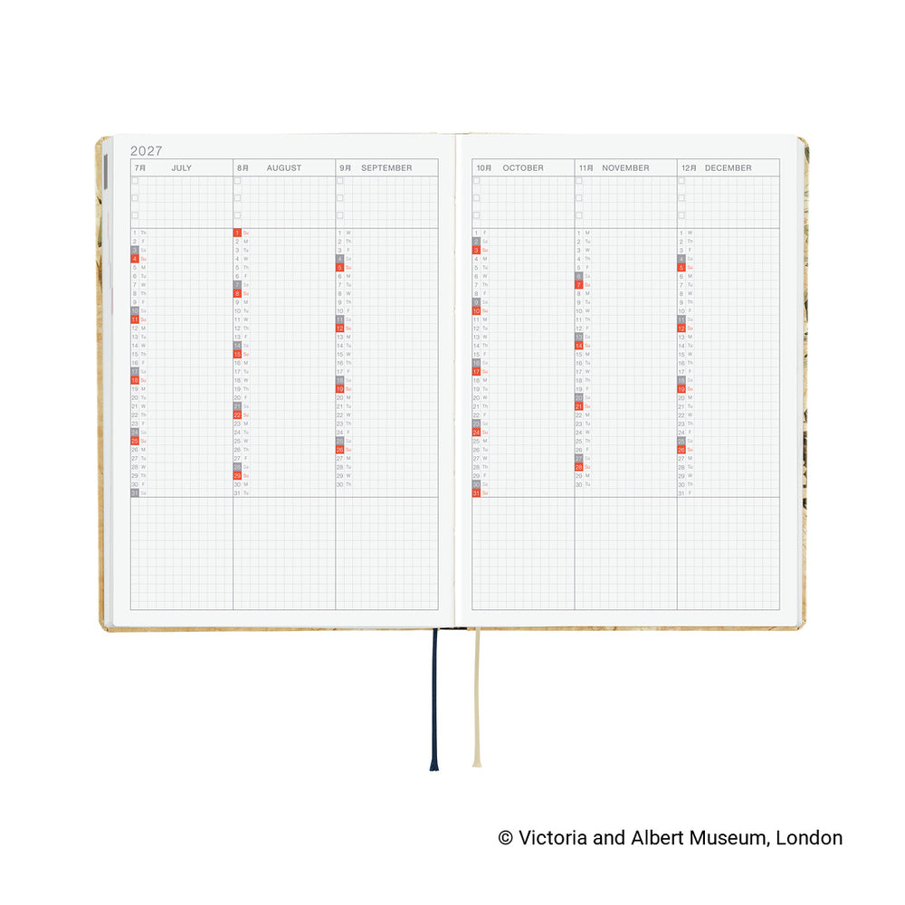 Hobonichi A5 HON V&A Series: Vine 2027