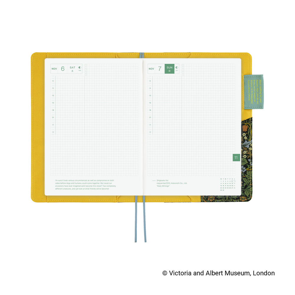 Hobonichi A5 Cover V&A Series: Blackthorn