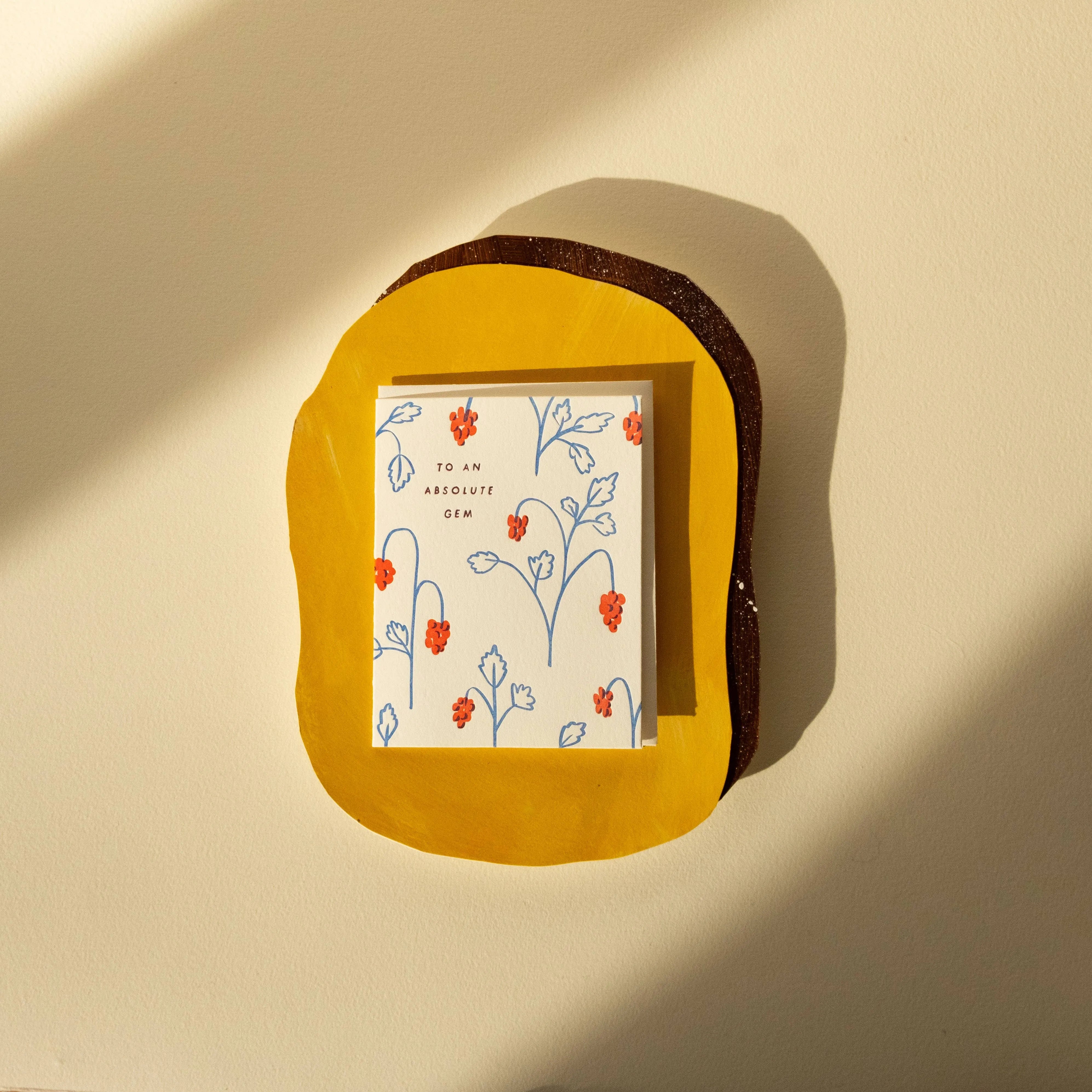 Homework Letterpress Absolute Gem Berries Card