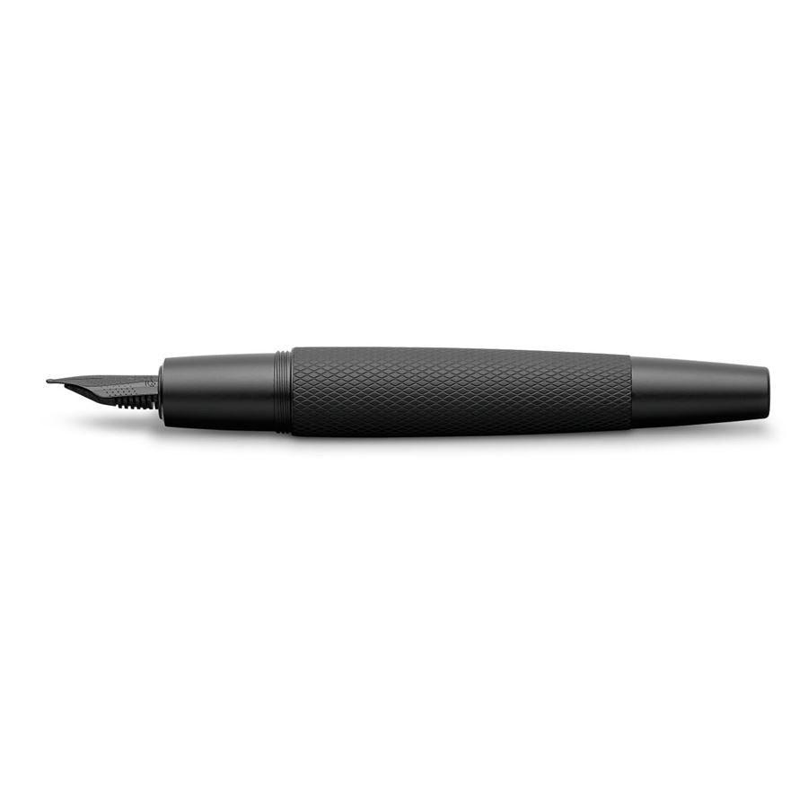 Faber-Castell E-Motion Pure Black Fountain Pen Medium - Laywine's