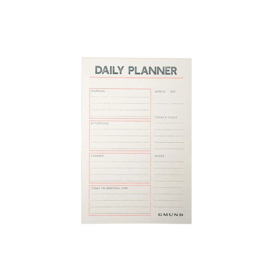 Gmund Letterpress Daily Planner Orange/Blue - Laywine's