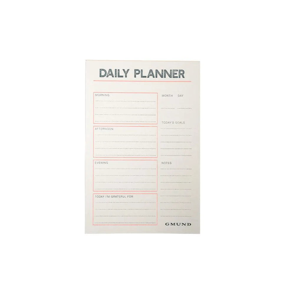 Gmund Letterpress Daily Planner Orange/Blue - Laywine's