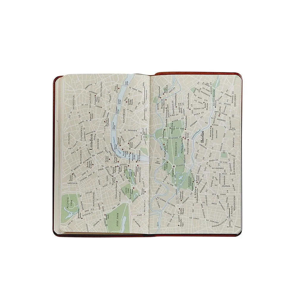 Graphic Image 5” Address Book Traditional Leather Black - Laywine's