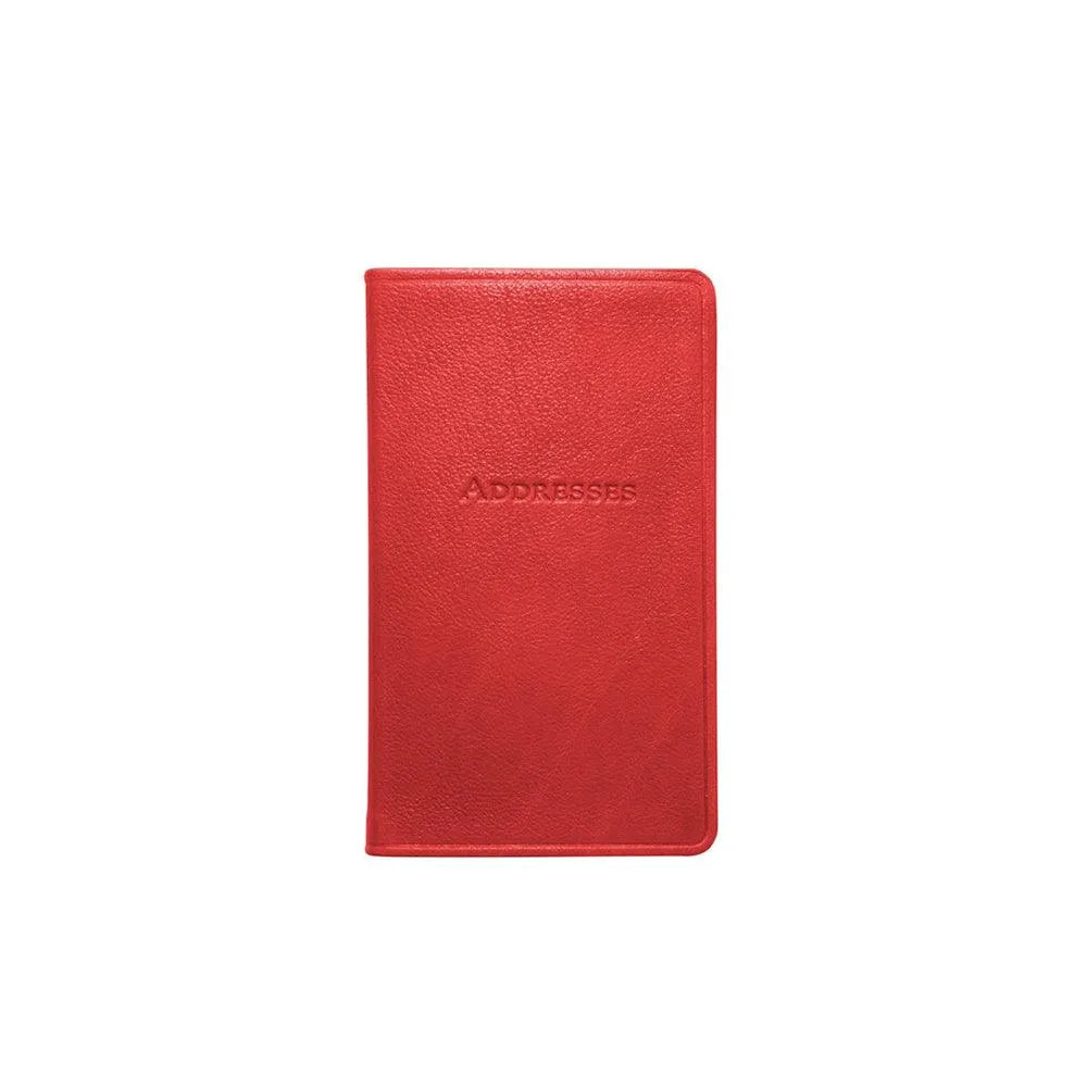 Graphic Image 5” Address Book Traditional Leather Red - Laywine's