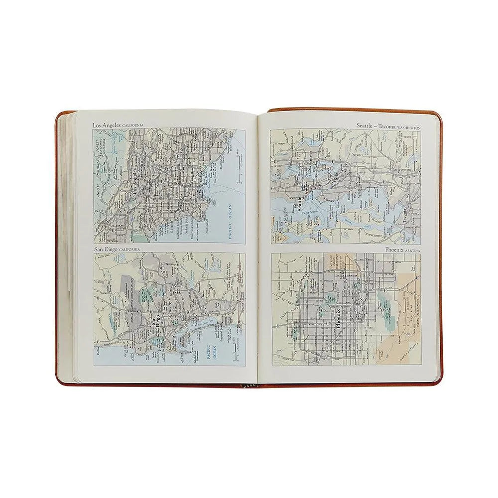 Graphic Image 7''Address Book Traditional Leather British Tan - Laywine's