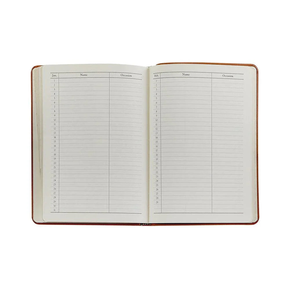 Graphic Image 7'' Address Book Traditional Leather Red - Laywine's