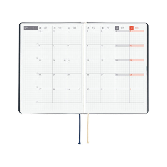 Hobonichi A6 HON Slash (Navy) 2026