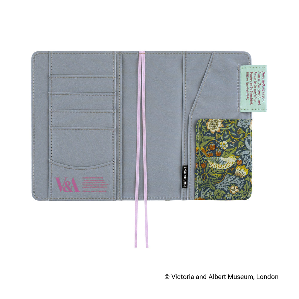 Hobonichi A6 Cover V&A Series: Strawberry Thief