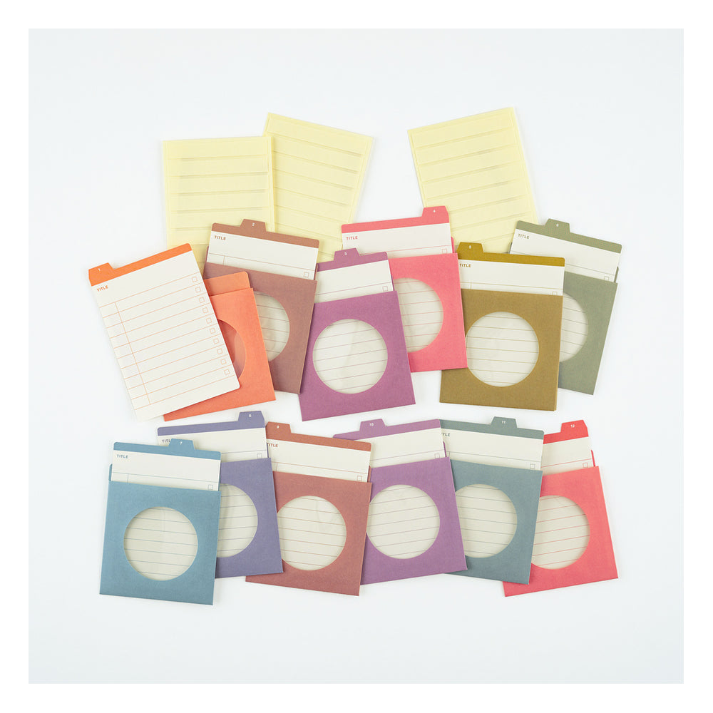 Hobonichi TSUKI no IRO: 12 Month Index Pockets