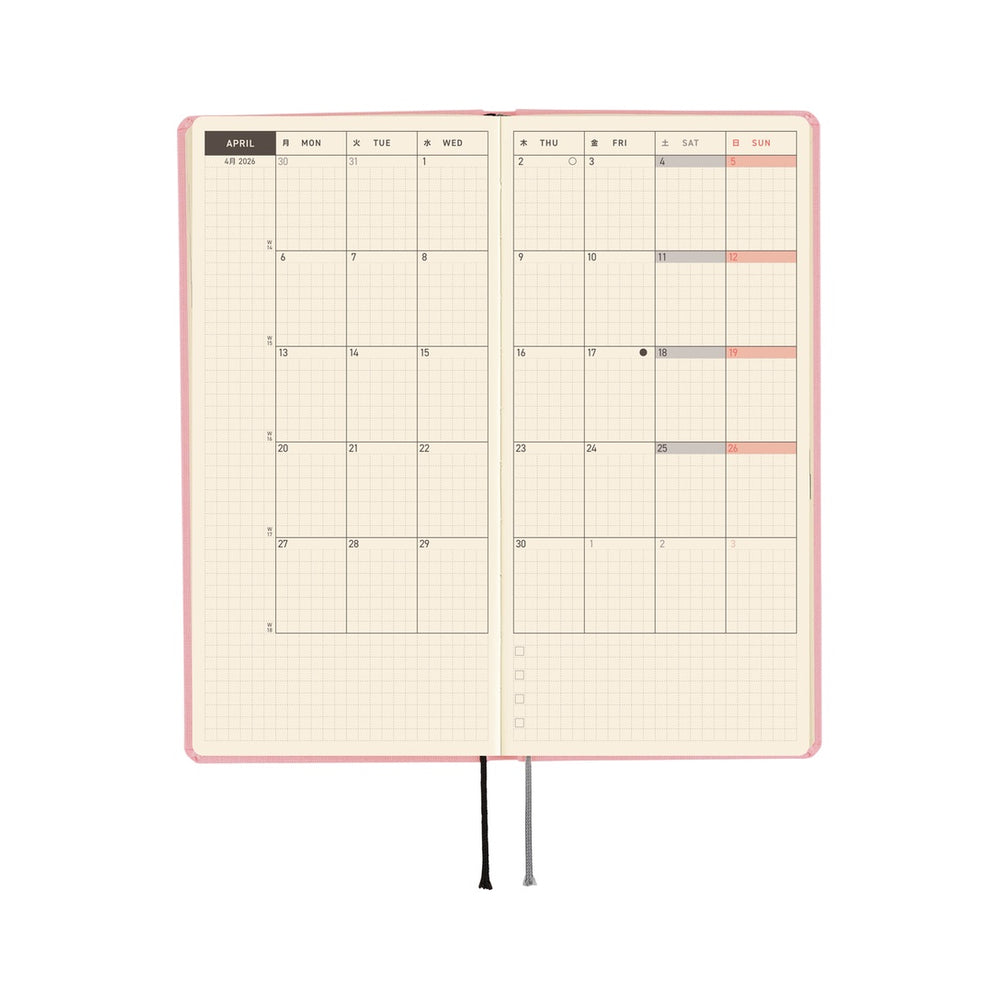 Hobonichi Weeks Colors: Strawberry Milk 2026