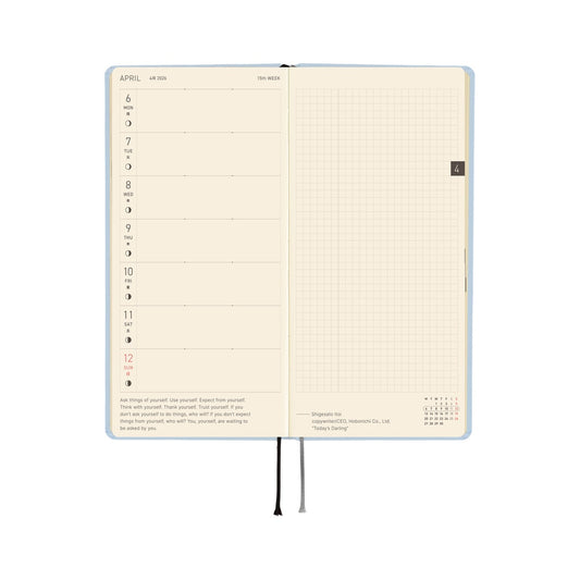 Hobonichi Weeks MEGA Colors: Sky Mist 2026