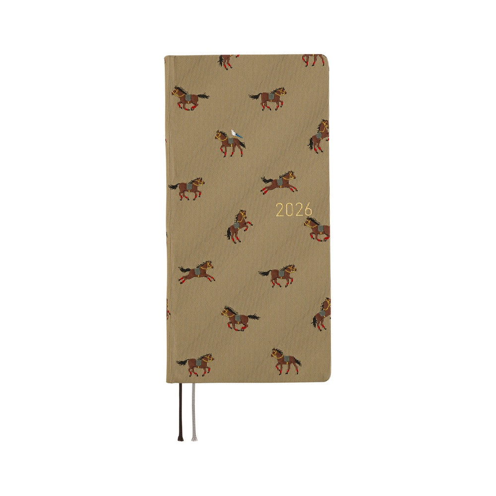 Hobonichi Weeks MEGA Bow & Tie: Galloping Horses 2026