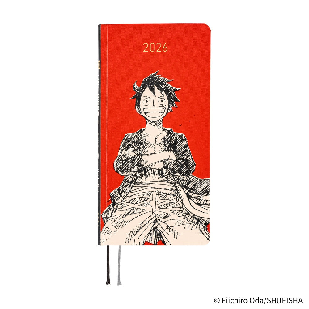 Hobonichi Weeks ONE PIECE magazine: Straw Hat Luffy (Red) 2026