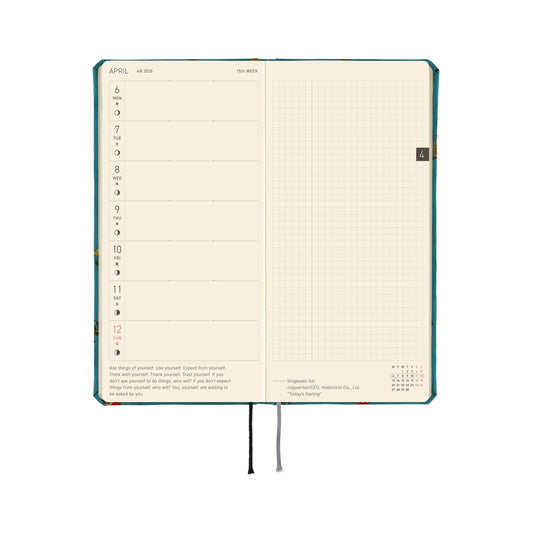 Hobonichi Weeks Bow & Tie: In the Forest 2026