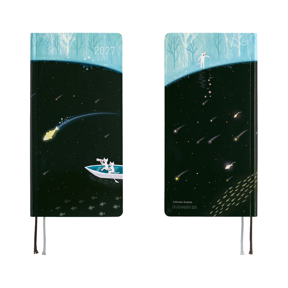 Hobonichi Weeks Hiroko Kubota: Meteor Shower in the Light Blue Forest 2027