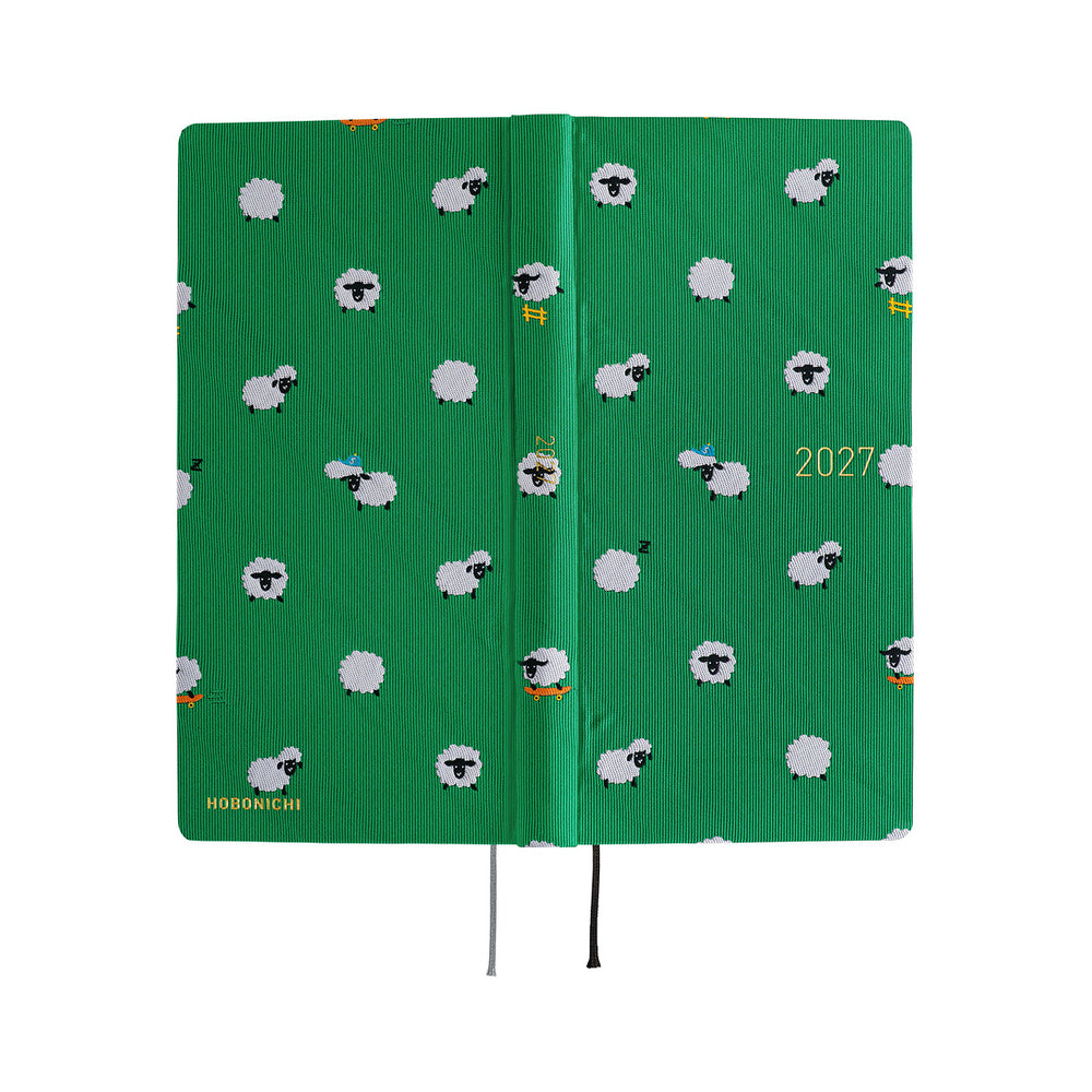 Hobonichi Weeks MEGA Bow & Tie: Sheep Sheep Sheep 2027