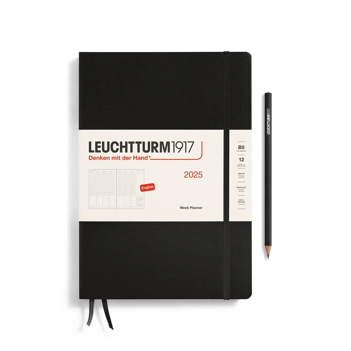 Leuchtturm1917 Vertical Week Planner Composition 2025