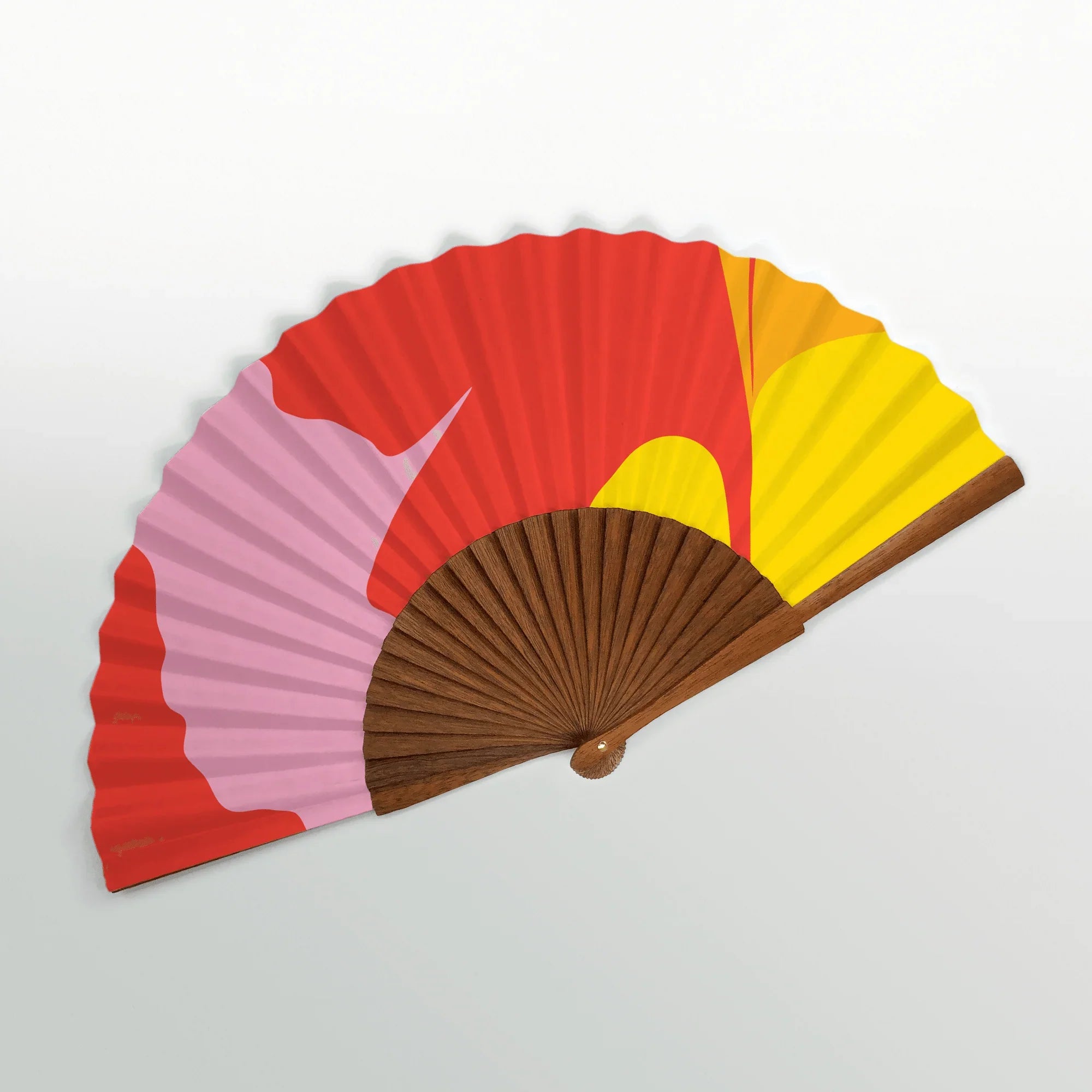 Common Modern Ginkgo Pop Sahara Paper Fan - Laywine's
