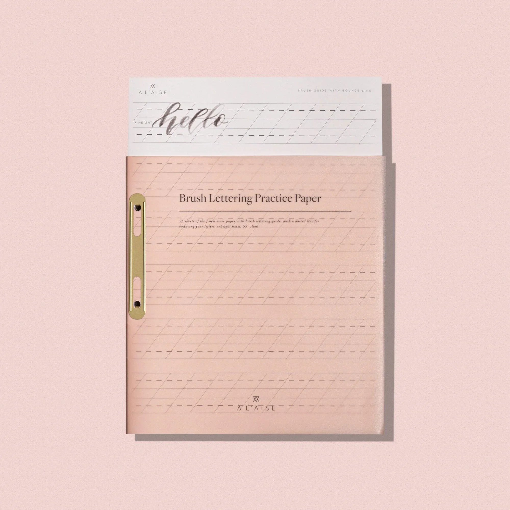 A L’AISE Brush Lettering Practice Paper - Laywine's