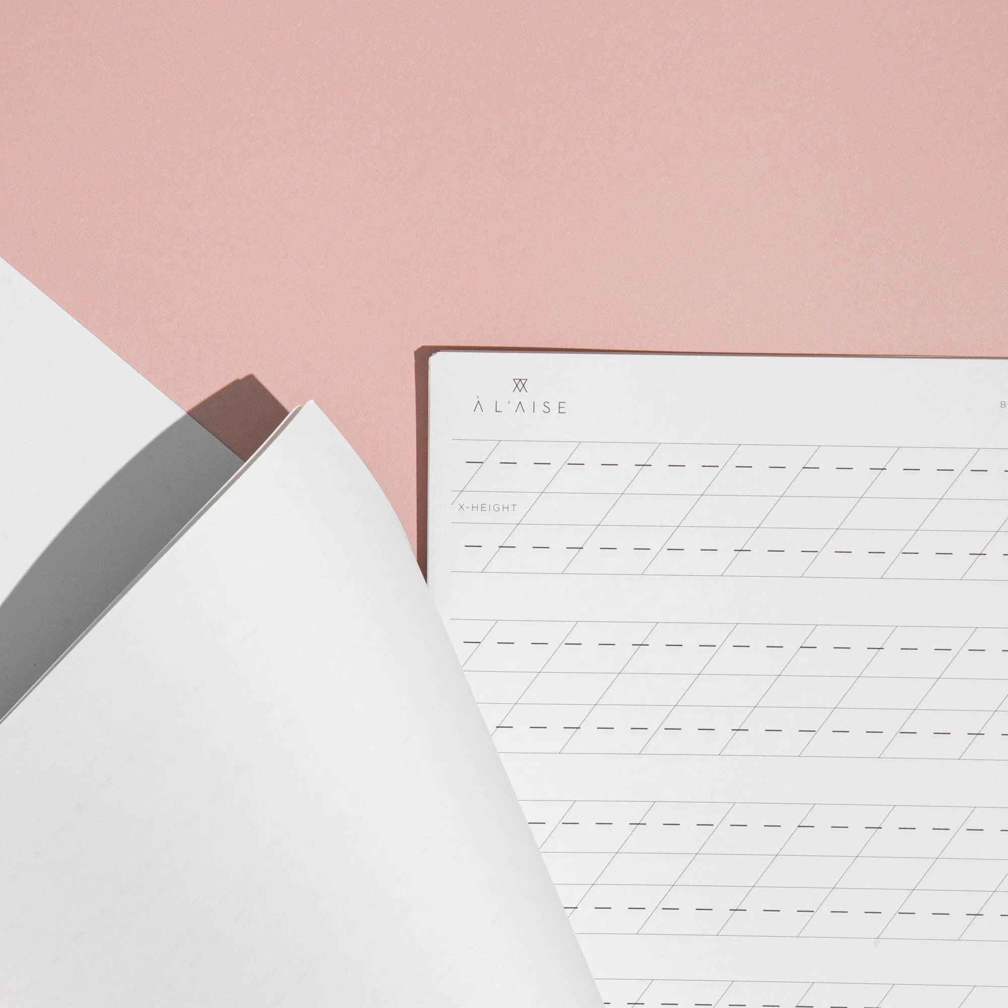 A L’AISE Brush Lettering Practice Paper - Laywine's