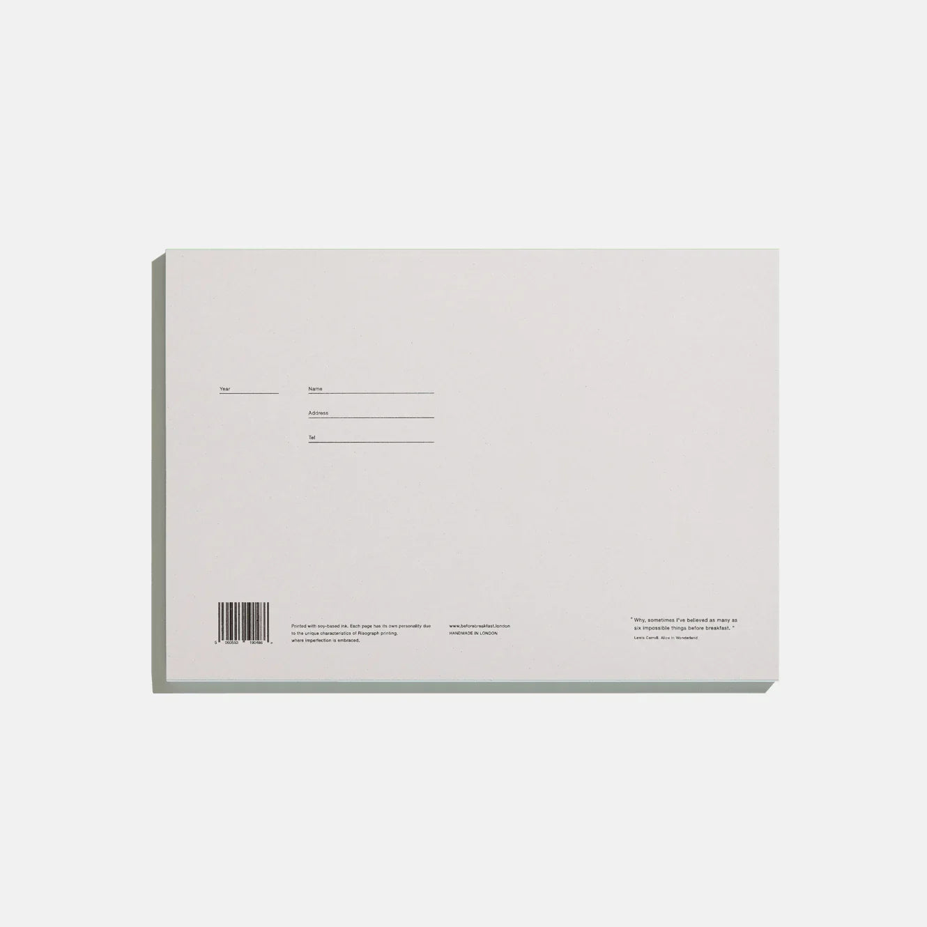 Before Breakfast Desktop Notepad Pale Blue - Laywine's