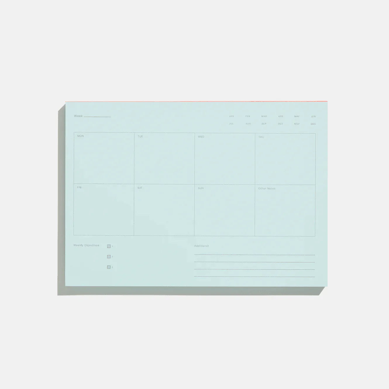 Before Breakfast Weekly Notepad Pale Blue - Laywine's