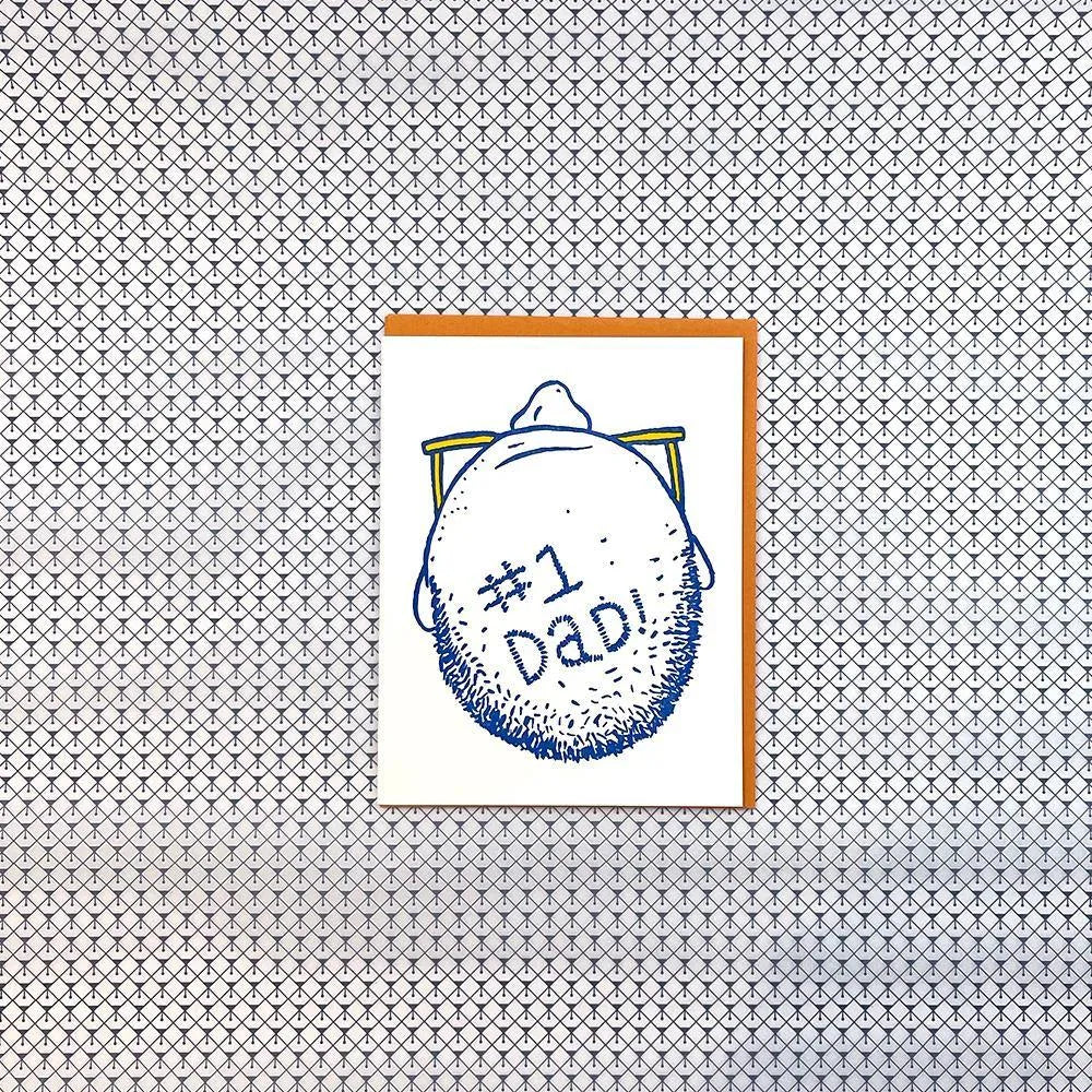 Bench Pressed #1 Dad Card - Laywine's