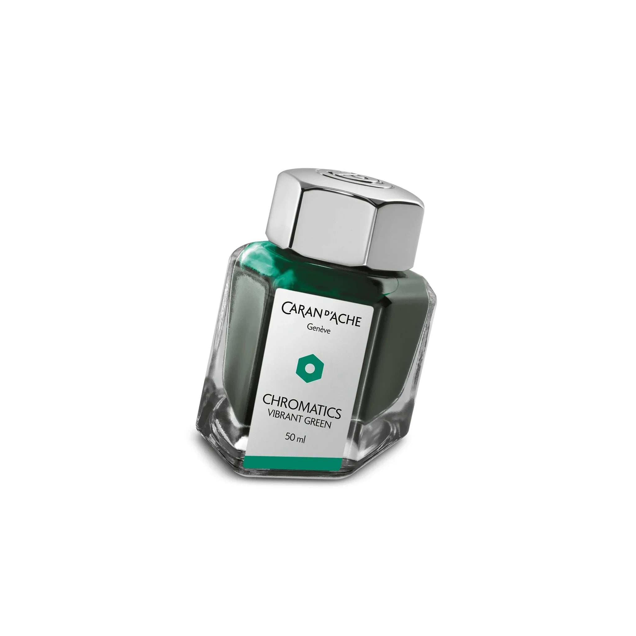 Caran D'Ache Chromatics Ink Bottle Vibrant Green 50ml - Laywine's